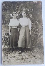 Vintage Real Photo Postcard RPPC Love Letter Two Women White Beauty  picture
