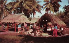 Miami FL Florida, Musa Isle Seminole Indian Village, Vintage Postcard picture