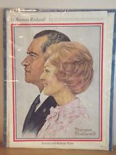 1972  Norman Rockwell Saturday Evening Post Page Candidates Wives Nixon picture