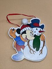 Disney Santa's World Kurt Adler Mickey Mouse Wood Ornament 4