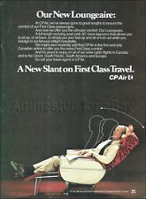 1982 CP AIR Canadian Pacific Airlines NEW LOUNGEAIRE SEATING ad advert airways picture