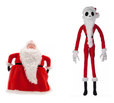 Disney Nightmare Before Christmas Jack Skellington Santa & Claus Plush Set picture