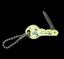 Vintage USA Key Pocket Knife  Key To Defense E.W. STOLZ LBR. Co. picture