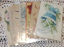 Antique Lot Of 7 Happy Birthday Post Card's Early 1900's picture