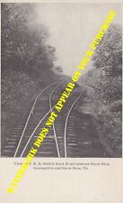 Pennsylvania Railroad PRR Bellefonte & Snow Shoe switchback unused UDB c1905 picture