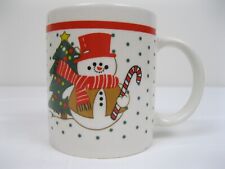 Finest Ceramics Coffee Cup Mug Snowman Christmas Tree Ceramic picture