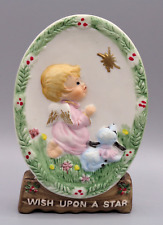 PRECIOUS MOMENTS JASCO WISH UPON A STAR 1978 GENUINE HAND PAINTED PORCELAN  picture