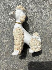 Vintage Standard Poodle Dog Gold Accents - Inarco -  2195 picture