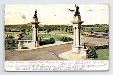 c1907 UDB Postcard Pittsburgh PA Pennsylvania Entrance to Highland Park picture