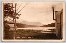 RPPC Long Lake Camp Itt Willow Alaska AK UNP 1910s Postcard K3 picture
