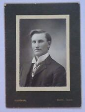 1880s-90s CDV Photo of Man  CF Garrison Photographer Rolfe IA Eff Livingstone picture