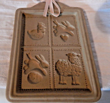 Vintage Easter Cookie Mold Bunny Rabbit with egg, Rabbit with heart, Chick, Lamb picture