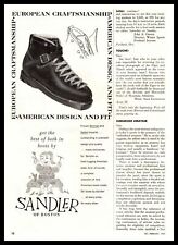 1954 Sandler Of Boston Italian German Ski Boots European Craftsmanship Print Ad picture