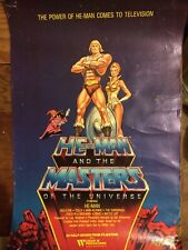 Vintage 1983 He-Man Poster 18x12 The Power of He-Man Comes to Television picture