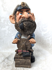 Vintage Resin Sea Captain Sculpture Figure 8 inches Tall picture