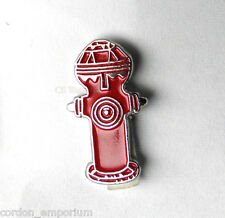 FIRE FIGHTER DEPT FIRE HYDRANT LAPEL PIN BADGE 3/4 INCH picture