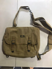 WW2 US MILITARY ARMY M1936 M36 TYPE MUSETTE FIELD CANVAS BAG BACK PACK HAVERSACK picture