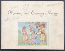 Vintage 1941 Morning and Evening Prayers Booklet USA Christian Jesus 5