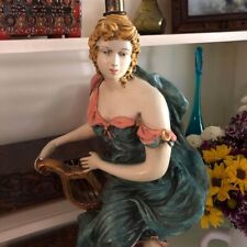 2 Vintage Women Figurine Lamps picture
