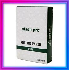 Fully Sealed BOX of 25 packs Stash Pro 1 1/4 1.25 Ultra Thin Rice Rolling papers picture