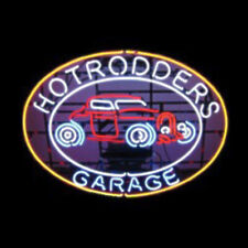 Hot Rodders Garage Car Neon Sign 24