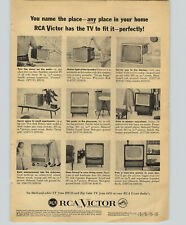 1957 PAPER AD Television TV RCA Victor Dixon Whitman Enfield Ellsworth Eaton picture