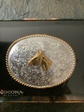 WESTERN BELT BUCKLE - NOCONA - Silver/Gold Colors - New in Box-Free Shipping  picture