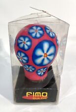 Vintage Fimo Lightbulb Groovy Pink Blue White Flowers HTF     EB20 picture