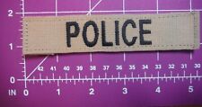 name tape-brown with black POLICE lettering picture