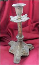 19C. ANTIQUE MASSIVE METAL CANDLEBAR CANDLESTICK picture