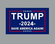 Trump 2024 Save America Again Die Cut Glossy Fridge Magnet picture
