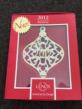 LENOX 2012 Annual A year to remember Gift Christmas Ornament Pierced Porcelain picture