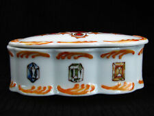 Royal Porzellan Bavaria KPM Signed Porcelain Oval Trinket Box Made in Germany picture