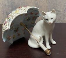 Lenox April Showers May Flowers Cat With Umbrella Figurines picture