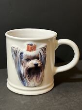 Vtg Xpres Yorkie Dog Coffee Mug Cup 3D Raised Graphics Best Friend Original 1999 picture
