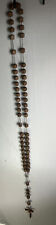 ROSARY - 57” Wooden Wall Rosary -INRI Inscribed -Beautifully Done & Vintage picture