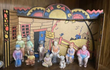 Hal Roach's OUR GANG / LITTLE RASCALS 1930’s FIGURINE SET, VERY RARE w/backdrop picture