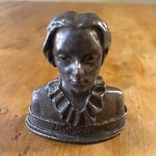 Vintage BETSY ROSS bust statue metal  3.25 X 3.5 Inches  Pewter picture