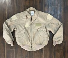 Nomex Aramid CWU 45P Flight Jacket Cold Weather Tan Fire Resistant XL Flyers picture