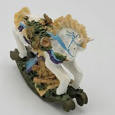 Vintage Resin Rocking Horse By Holiday Traditions picture