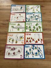 Vintage 1978 Educational Classroom Numbers Posters ENRICH Inc. Lot Of 10 picture