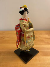 Rare Geisha Doll in Kimono Japanese Folk Craft Japan picture
