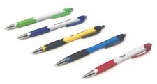 30ct Lot Misprint Retractable Click Pens: Ergonomic Rubber Grip: CHOOSE COLORS picture