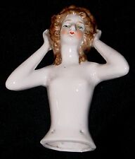 ANTIQUE SEXY WOMAN GERMANY PORCELAIN PINCUSHION TOP -  4