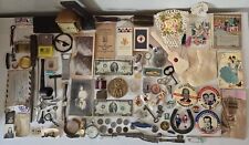 Vintage Junk Drawer Lot Of Rare Items, Lighters, Currency, Elgin Pocket Watch picture
