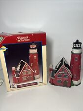 Lemax Plymouth Corners Rocky Point Lighthouse 1997 Flashing Light EUC picture