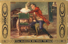 Music 1909 I'll Always Be True To You Antique Postcard 1C stamp Vintage picture