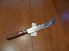 Vintage S&S Cutlery  I.H. ANDERSON BUTCHER KNIFE Perfect Wood Handle 12