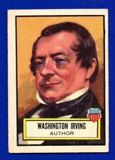 WASHINGTON IRVING 1952 TOPPS LOOK 'N SEE  #18 VG-EX+ NO CREASES picture
