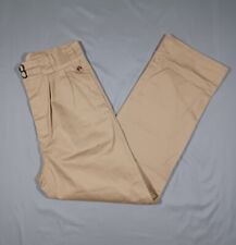 What Price Glory Pants Mens 36x32 Tan Pleated Button-Fly Military Reproduction picture